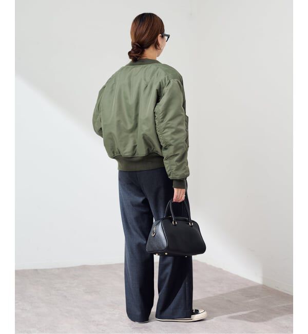 FRAMeWORK「≪予約≫TOP KHAKI/トップカーキ MA-1ナイロンジャケット」|ブルゾン・スタジャン|