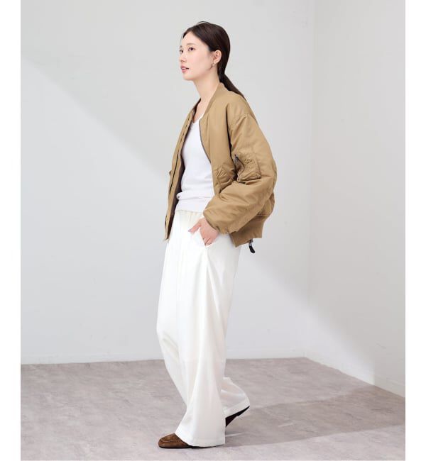 FRAMeWORK「≪予約≫TOP KHAKI/トップカーキ MA-1ナイロンジャケット」|ブルゾン・スタジャン|