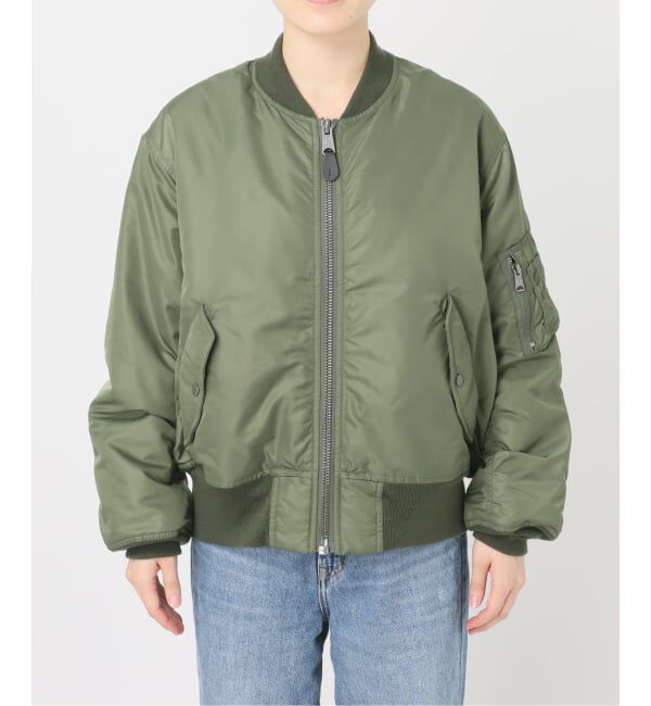 FRAMeWORK「≪予約≫TOP KHAKI/トップカーキ MA-1ナイロンジャケット」|ブルゾン・スタジャン|