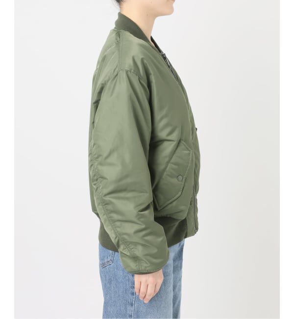 FRAMeWORK「≪予約≫TOP KHAKI/トップカーキ MA-1ナイロンジャケット」|ブルゾン・スタジャン|