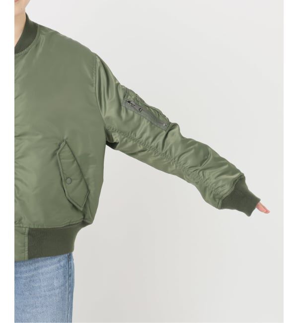 FRAMeWORK「≪予約≫TOP KHAKI/トップカーキ MA-1ナイロンジャケット」|ブルゾン・スタジャン|