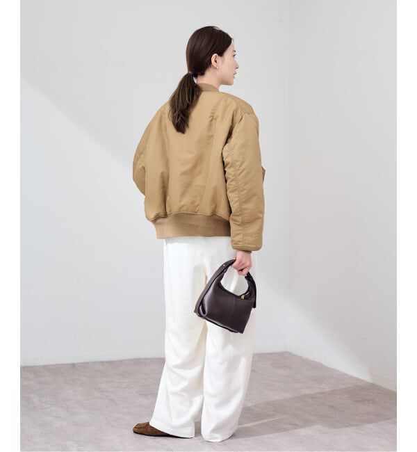 FRAMeWORK「≪予約≫TOP KHAKI/トップカーキ MA-1ナイロンジャケット」|ブルゾン・スタジャン|