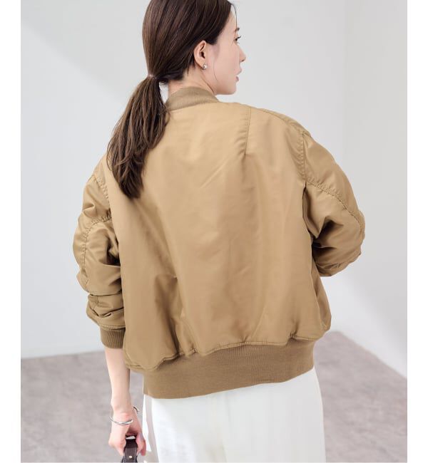 FRAMeWORK「≪予約≫TOP KHAKI/トップカーキ MA-1ナイロンジャケット」|ブルゾン・スタジャン|