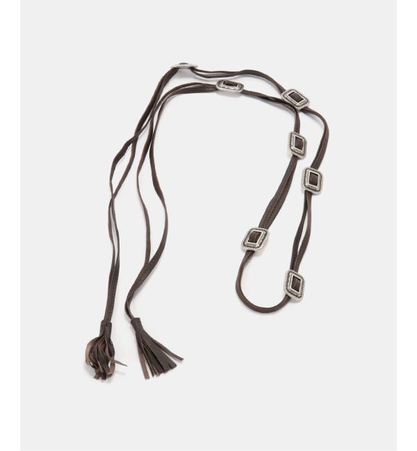 FRAMeWORK「≪追加予約≫PUNTOVITA / プントヴィータ SQUARE CONCHO BELT」|ベルト|