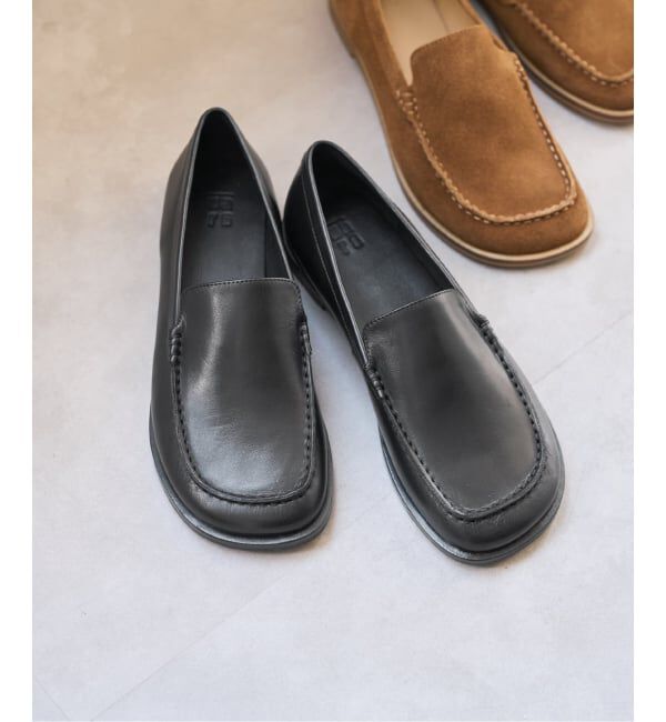 Spick and Span「《予約》GRAIN プレーンローファー」|ローファー|ブラック