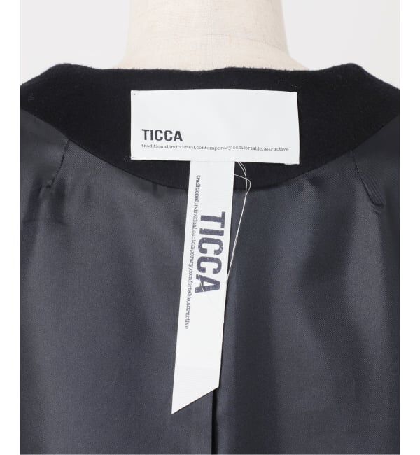  「《予約》TICCA / ティッカ ノーカラーコート」|ノーカラーコート|
