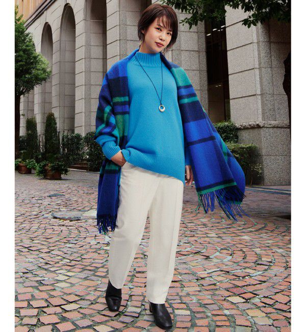 23区「【洗える】カシミヤブレンド ハイネック ニット」|ニット・セーター|