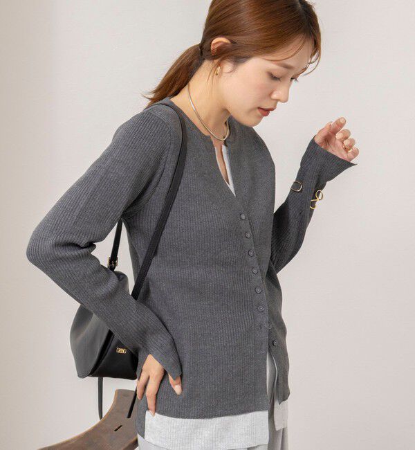 NOLLEY'S「【TORRAZZO DONNA/トラッゾドンナ】Layered V-Neck Top」|ニット・セーター|