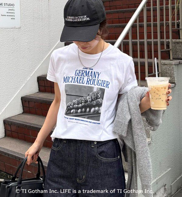 fredy emue「【haru &times; GOOD ROCK SPEED】PhotoロゴコンパクトTシャツ」|Tシャツ・カットソー|オフホワイト