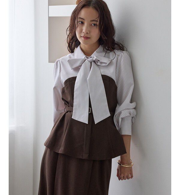 VIS「美easyウーリッシュドッキングシャツ/セットアップ対応」|シャツ・ブラウス|