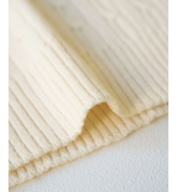 Rope&rsquo;Picnic「【BEVERLYHILLS POLO CLUB・WEB限定】ケーブル編みクロップドニットプルオーバー」|ニット・セーター|