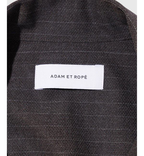 ADAM ET ROPE'「ストライプオープンカラーシャツ/オーバーサイズ」|シャツ・ブラウス|