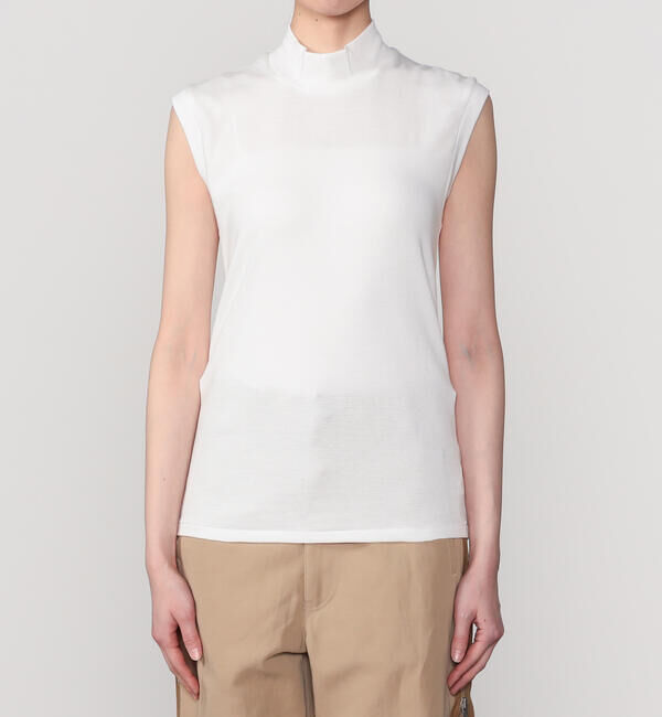  「ANATOMICA | モックネック スリーブレスTシャツ WOMEN」|Tシャツ・カットソー|