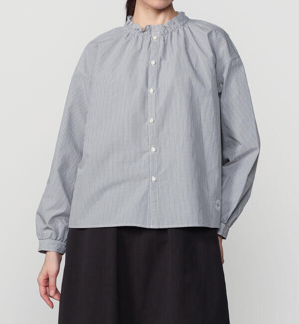 ORCIVAL「ORCIVAL | コットンポリエステル ギャザーシャツ CHECK WOMEN」|シャツ・ブラウス|