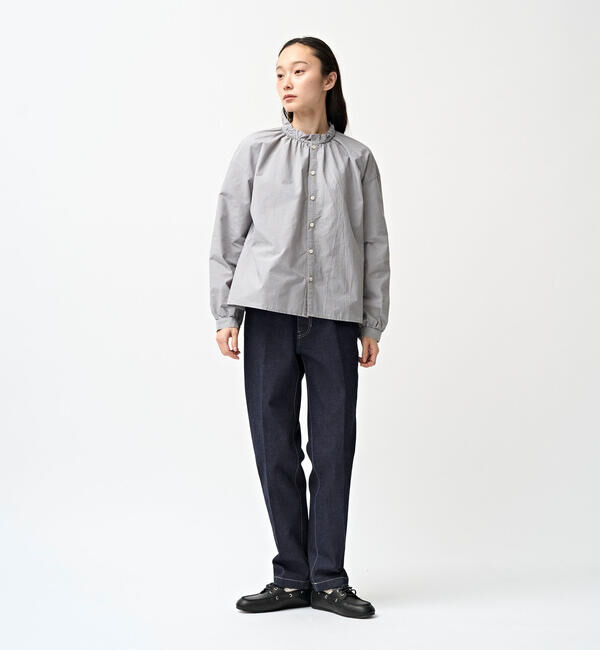 ORCIVAL「ORCIVAL | コットンポリエステル ギャザーシャツ CHECK WOMEN」|シャツ・ブラウス|