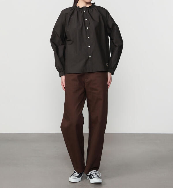 ORCIVAL「ORCIVAL | コットンポリエステル ギャザーシャツ CHECK WOMEN」|シャツ・ブラウス|