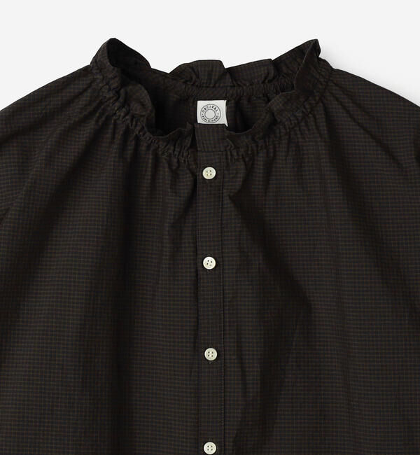 ORCIVAL「ORCIVAL | コットンポリエステル ギャザーシャツ CHECK WOMEN」|シャツ・ブラウス|