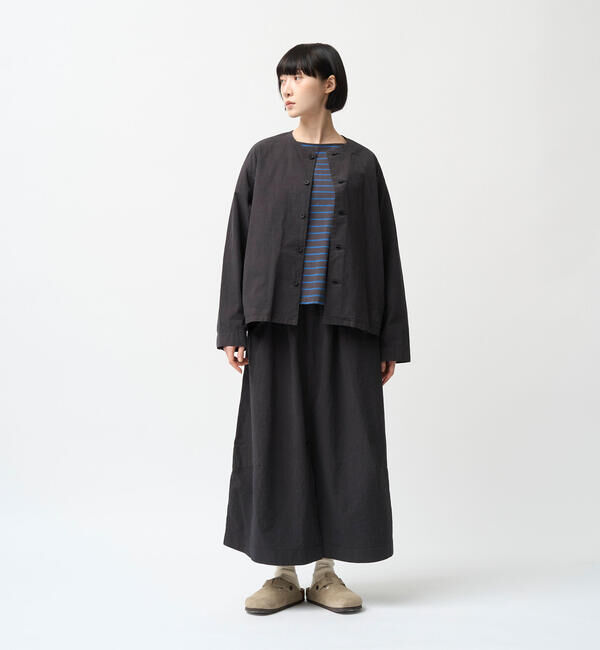 ORCIVAL「ORCIVAL | コットンツイル ノーカラー シャツ WOMEN」|シャツ・ブラウス|