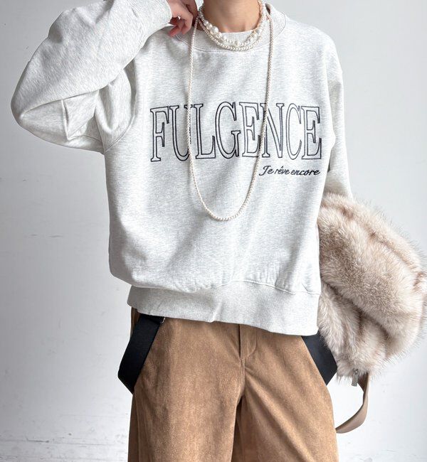  「【WEB限定】 FULGENCE裏毛ロゴ刺繍プルオーバー」|Tシャツ・カットソー|