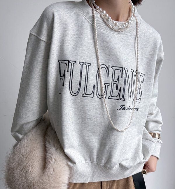  「【WEB限定】 FULGENCE裏毛ロゴ刺繍プルオーバー」|Tシャツ・カットソー|