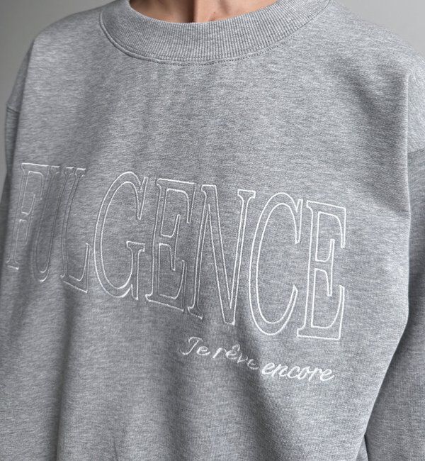  「【WEB限定】 FULGENCE裏毛ロゴ刺繍プルオーバー」|Tシャツ・カットソー|