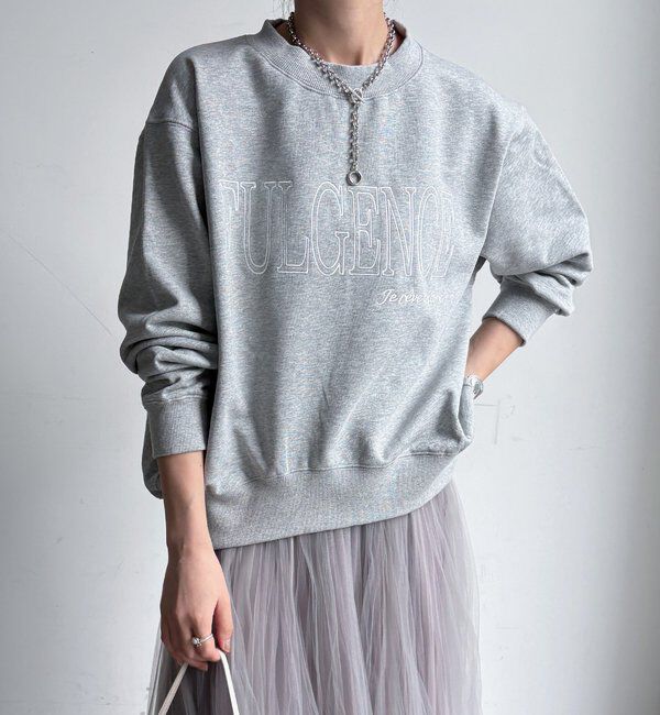  「【WEB限定】 FULGENCE裏毛ロゴ刺繍プルオーバー」|Tシャツ・カットソー|