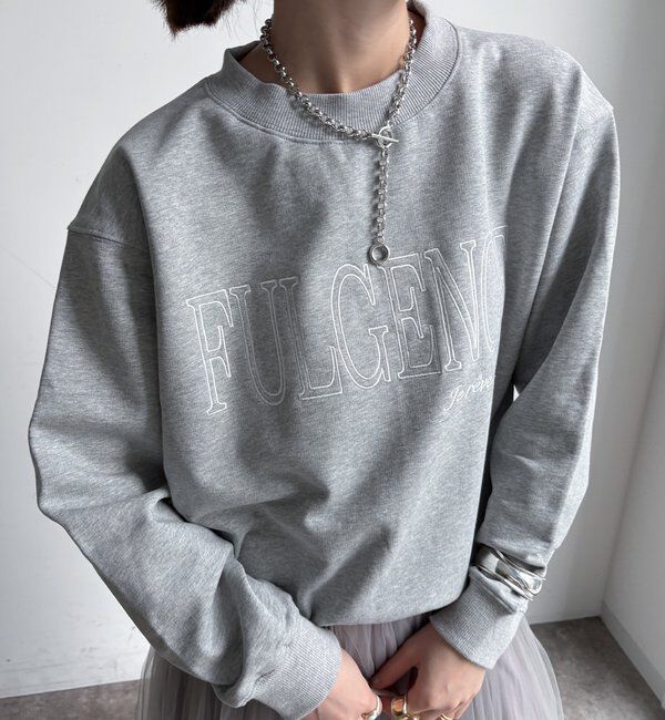  「【WEB限定】 FULGENCE裏毛ロゴ刺繍プルオーバー」|Tシャツ・カットソー|