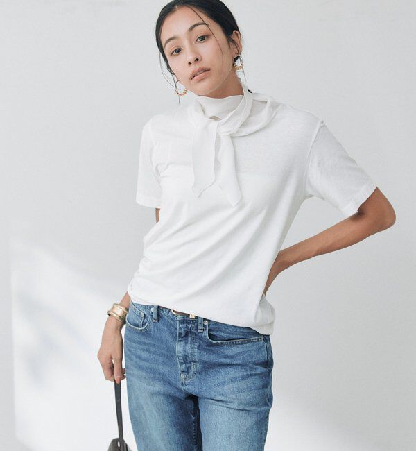  「サテンスカーフTee」|Tシャツ・カットソー|