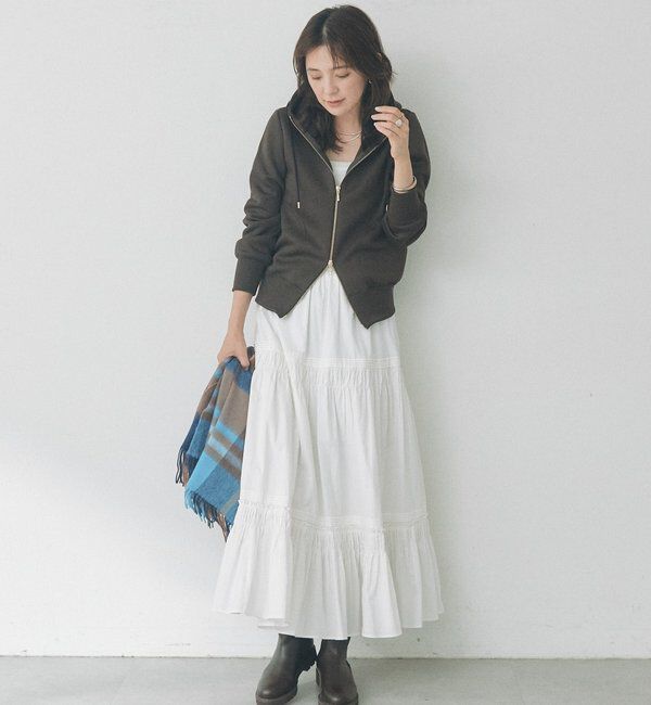  「【WEB限定】スポンジダンボールZIPパーカーカットソー」|パーカー|