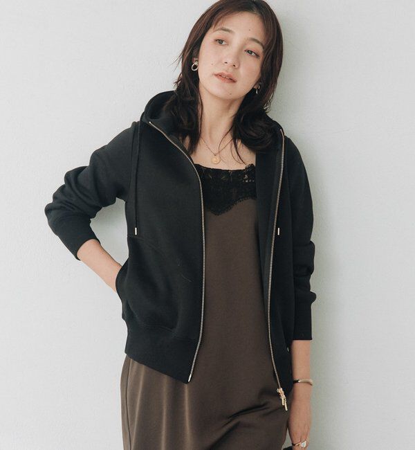  「【WEB限定】スポンジダンボールZIPパーカーカットソー」|パーカー|