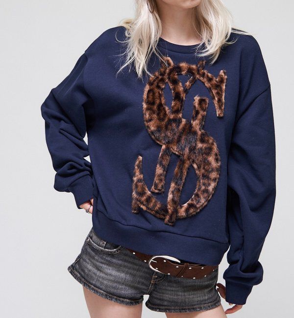  「【26AW LOOK掲載品番】【Sourcream】$ロゴファースウェット」|Tシャツ・カットソー|