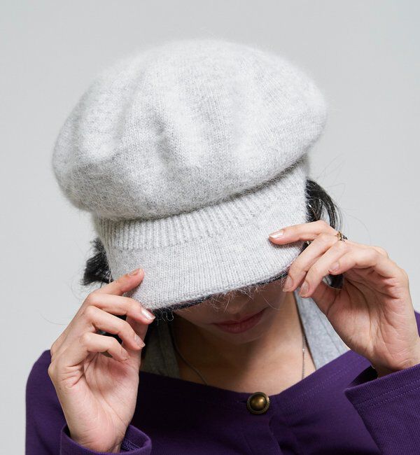  「【26AW LOOK掲載品番】ブラッシュニットキャスケット」|ハット|