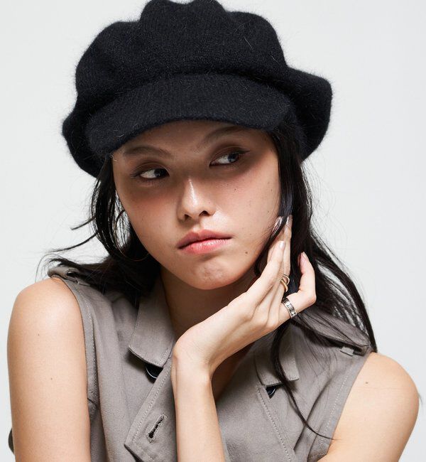  「【26AW LOOK掲載品番】ブラッシュニットキャスケット」|ハット|