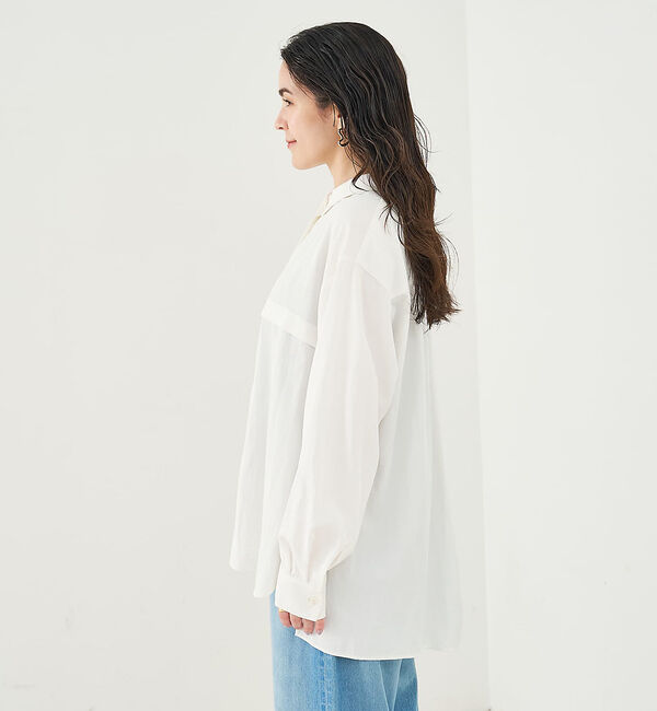 collex「フロント切替バックギャザーシャツ」|シャツ・ブラウス|