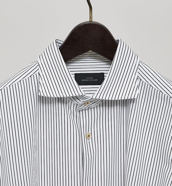 ABAHOUSE「【FLEX SHIRTS】接触冷感 ペンストライプ　半袖シャツ」|シャツ・ブラウス|
