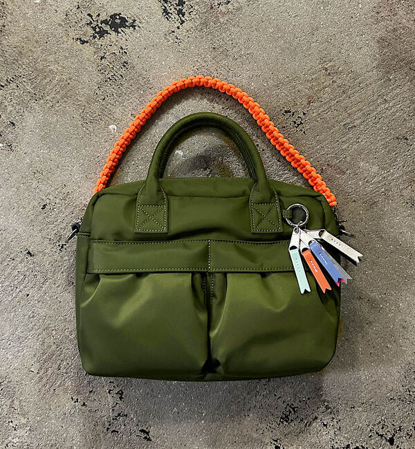 ABAHOUSE「【cheek / チーク】W pocket 3way boston / ダブルポ」|ボストンバッグ|カーキ