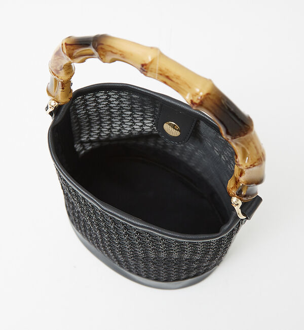 LOWELL things「●SOEUR/バンブーハンドルチュールバッグ」|ハンドバッグ|