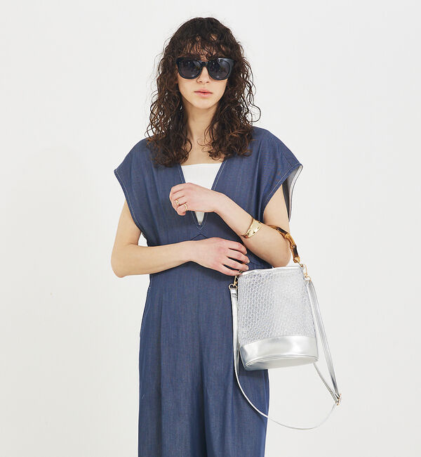 LOWELL things「●SOEUR/バンブーハンドルチュールバッグ」|ハンドバッグ|