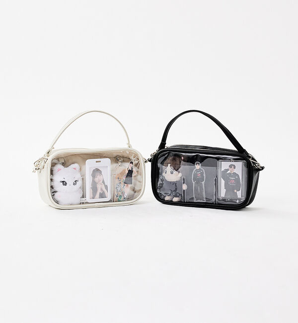 LOWELL things「【BLK/再入荷】オシゴト/マルチポーチバッグ/推しぬいポーチ【推し活】」|ハンドバッグ|
