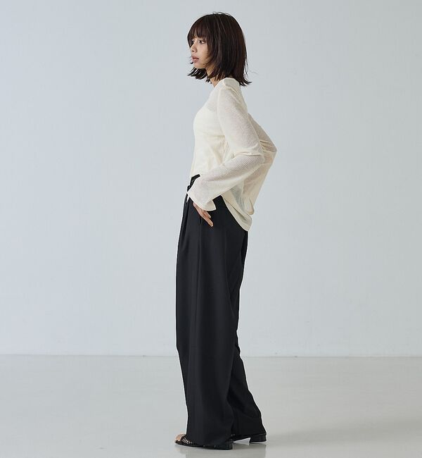abahouse mavie「タックワイドスラックス」|その他|