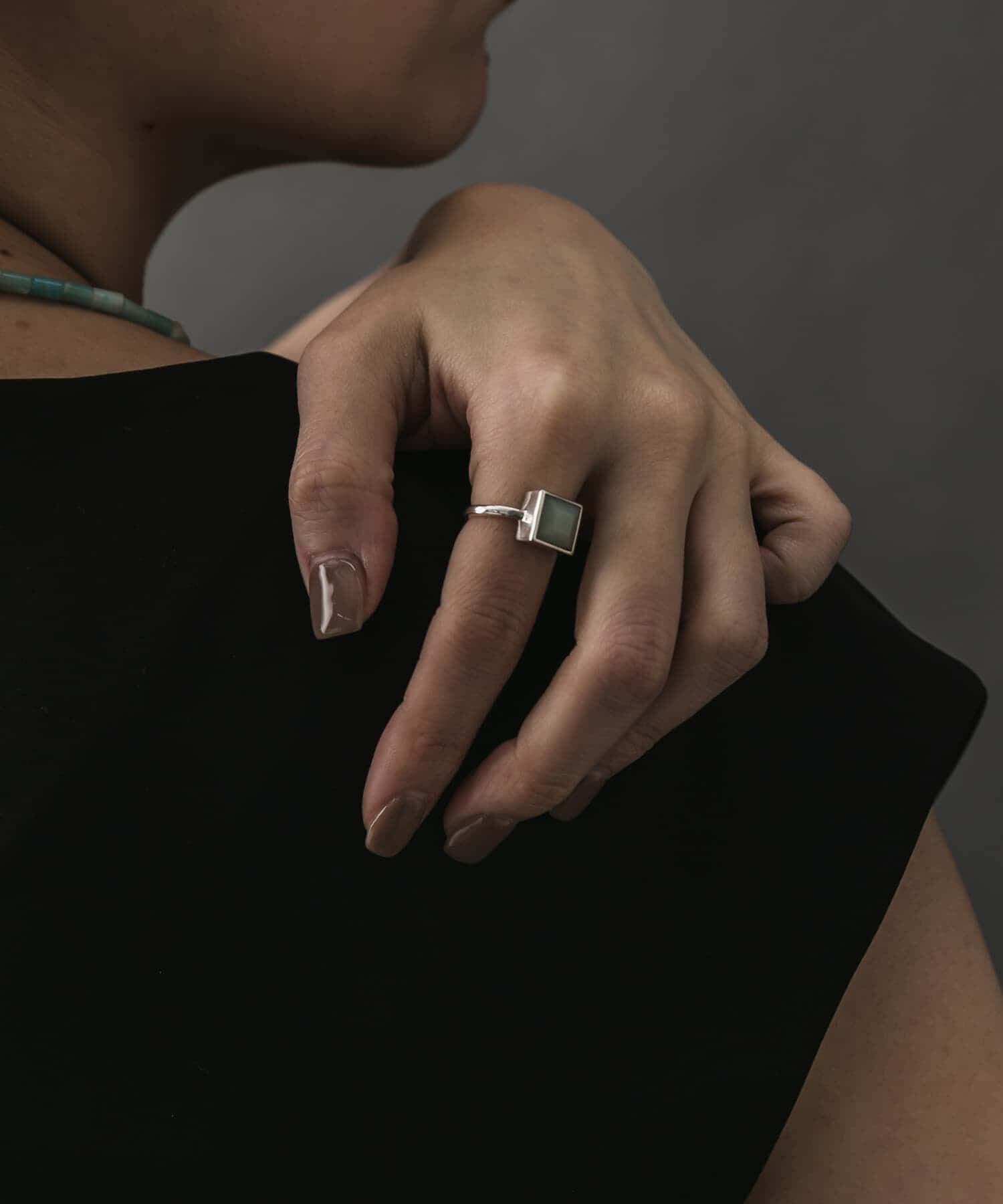 SMELLY「SMELLY so&rsquo;　square amazonite ring」|リング|
