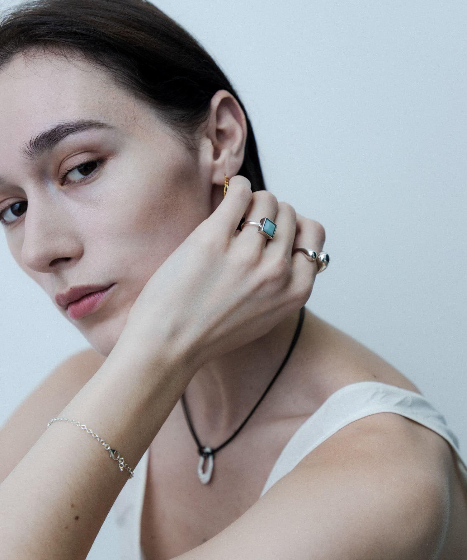 SMELLY「SMELLY so&rsquo;　square amazonite ring」|リング|