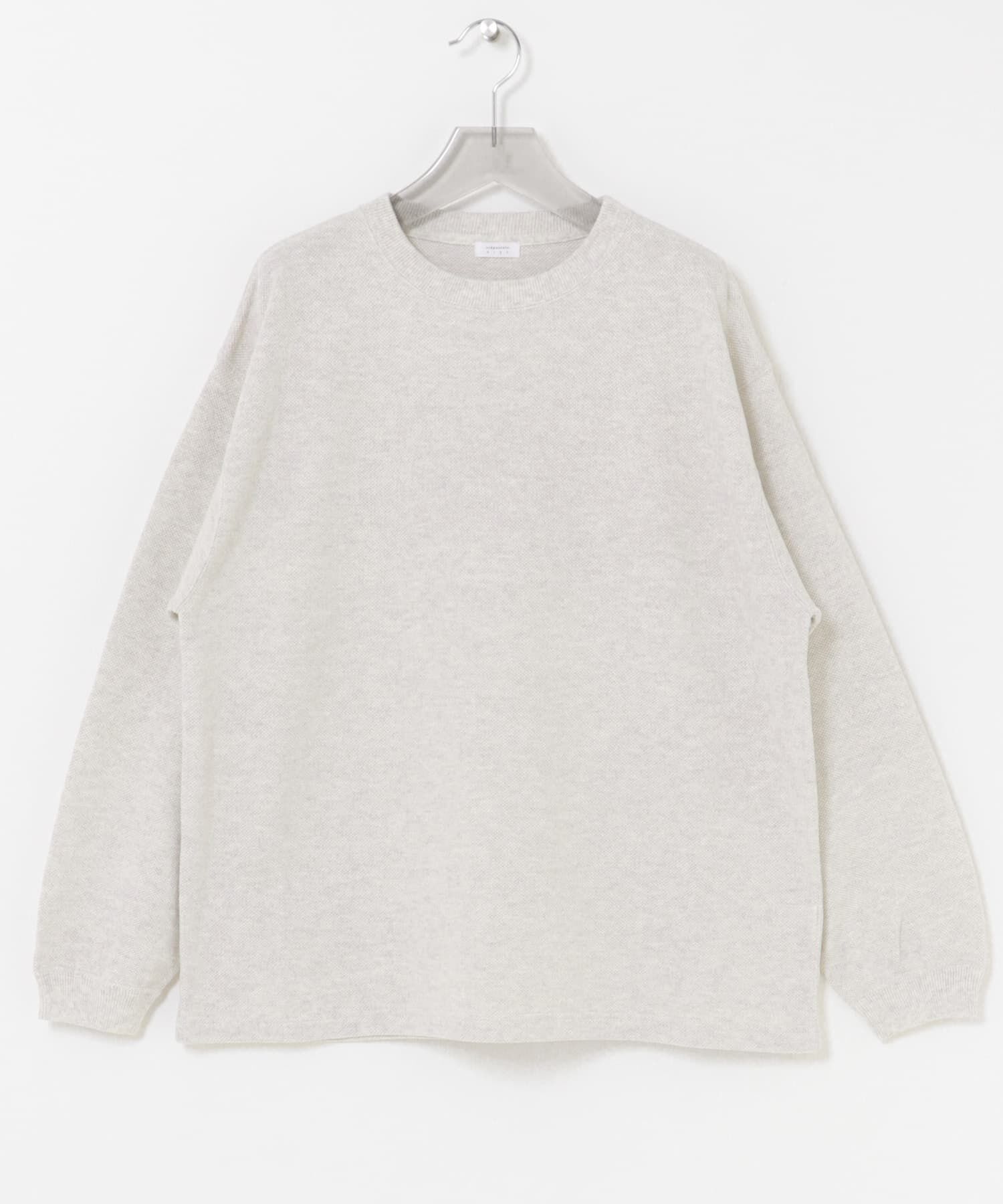 URBAN RESEARCH「crepuscule　Co/Ra Moss Stitch Pullover」|ニット・セーター|ホワイト系その他