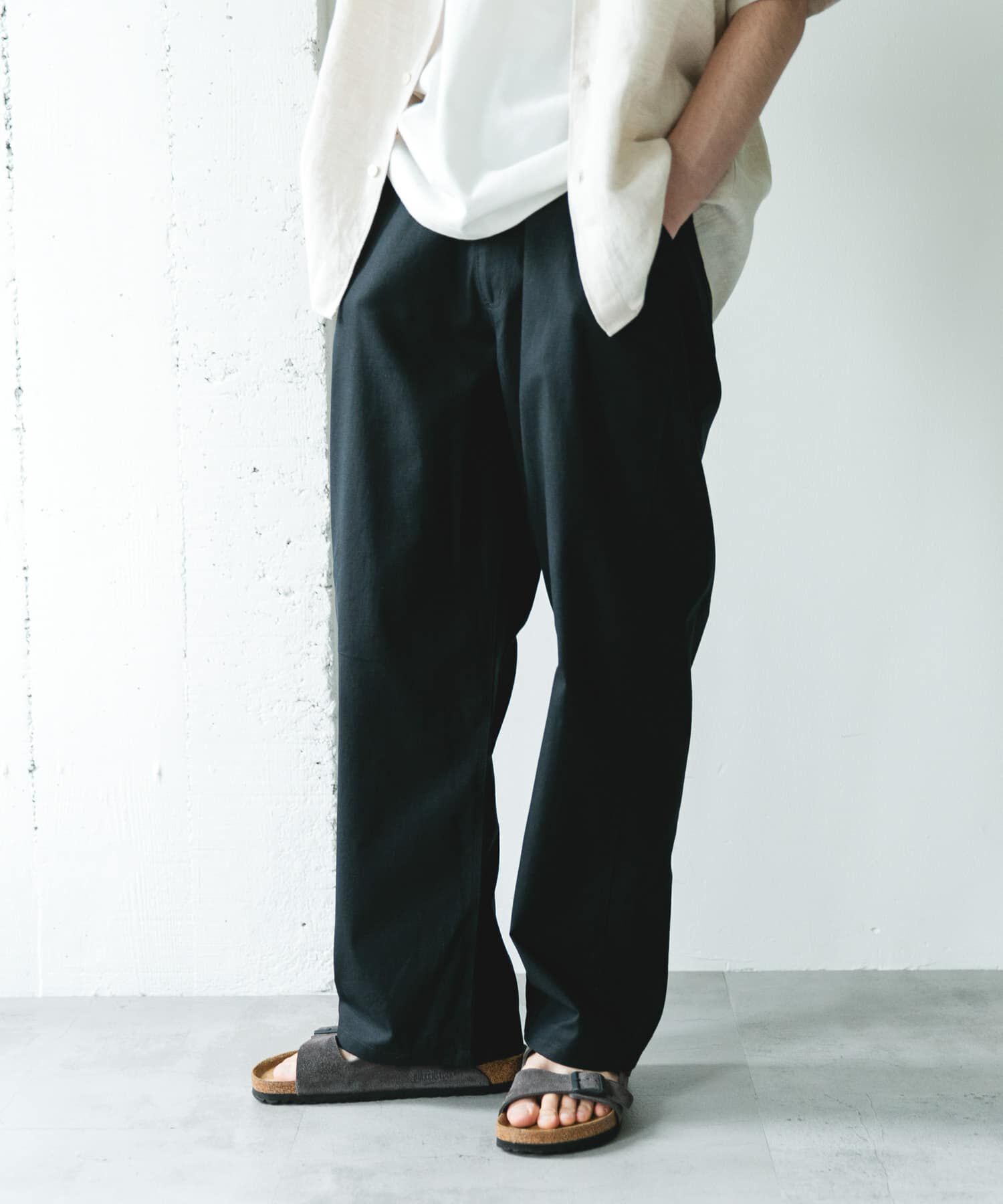 URBAN RESEARCH DOORS「リネンブレンドイージーペインターパンツ」|その他|ネイビー