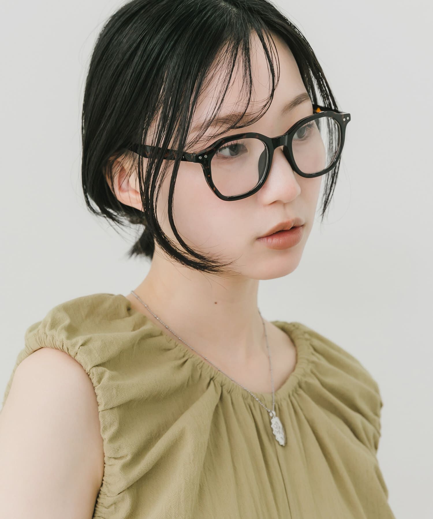 SMELLY「オクタゴンフレームダテメガネ」|メガネ|