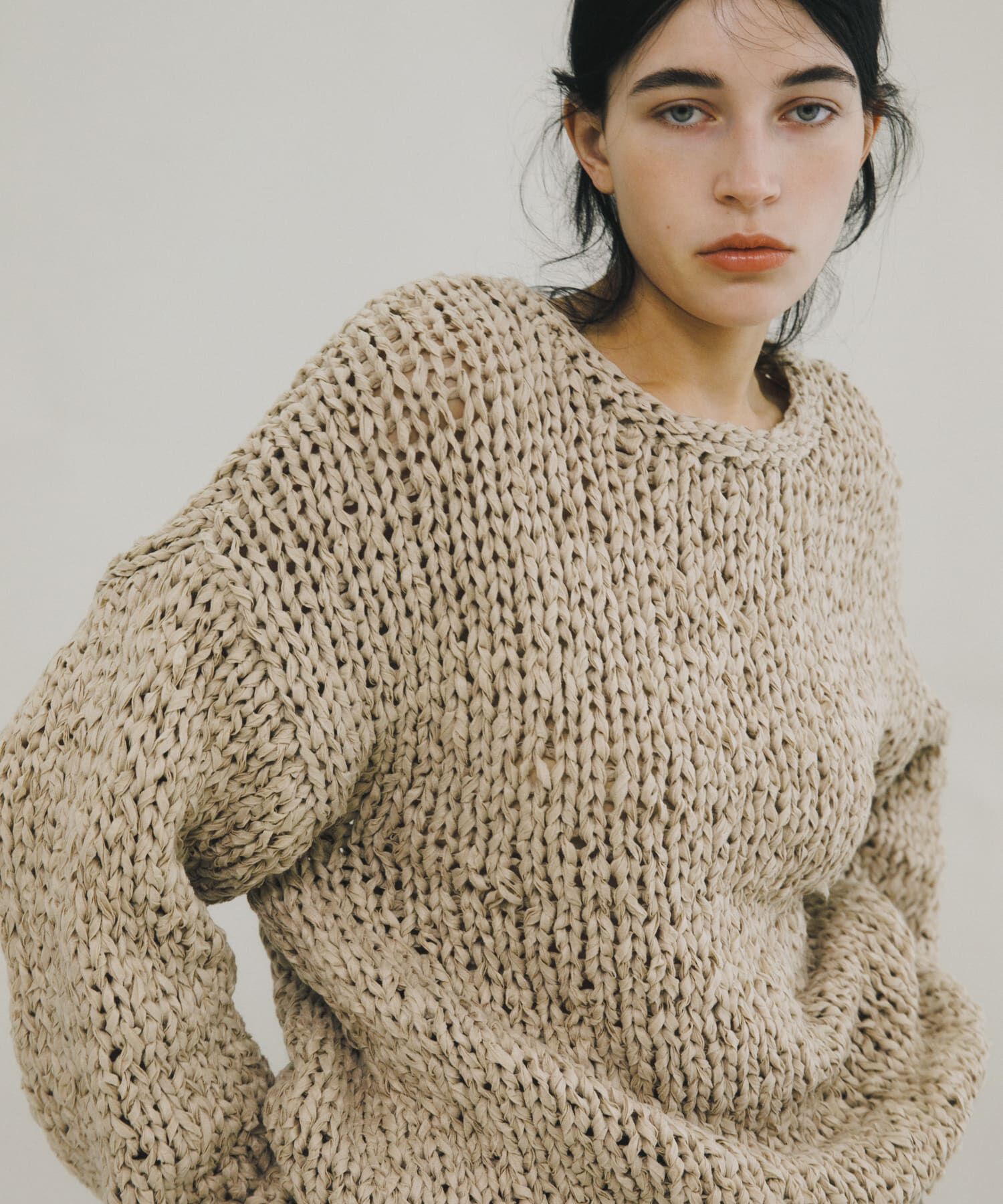 LAATO「handmade knit」|ニット・セーター|ライトグレー