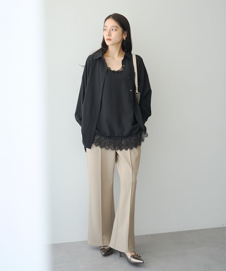 YECCA VECCA「バックギャザーロングシャツ」|シャツ・ブラウス|