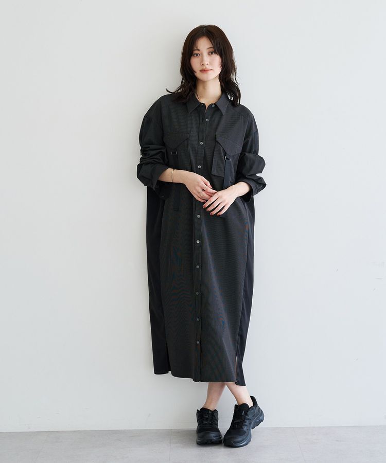 Editt by YECCA VECCA「ミリタリーロングシャツワンピース」|ワンピース|