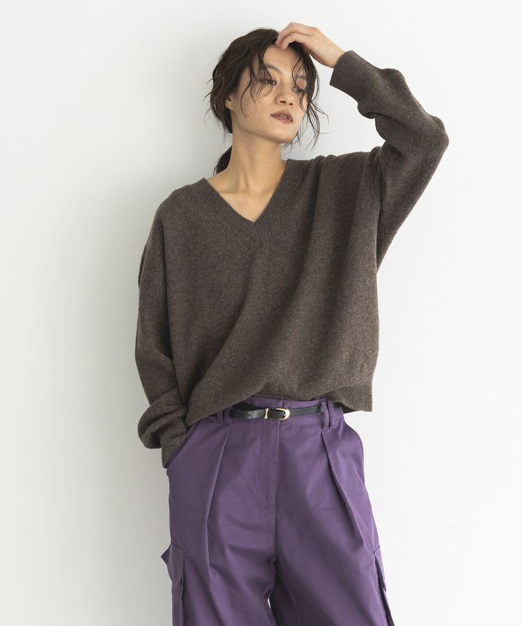 GARAGE OF GOOD CLOTHING「【日本製】カシミア混Vネックプルオーバー」|ニット・セーター|