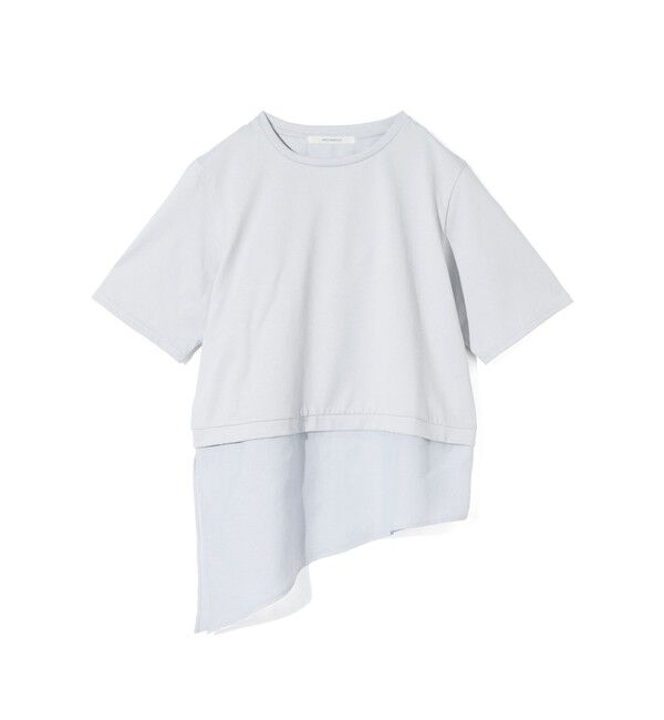 MIDIUMISOLID「MIDIUMISOLID for Ladies シアーミックスファブリックTシャツ」|Tシャツ・カットソー|